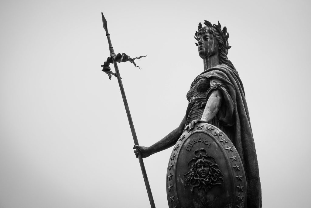 Eine saubere Statue